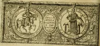 An illustration from Historia Byzantina duplici commentario illustrata : prior, Familias ac stemmata imperatorum constantinopolianorum, cum eorundem augustorum nomismatibus, & aliquot iconibus : praeterea familias dalmaticas & turcicas complecticur : alter, Descriptionem urbis constantinopolitanae, qualis extitit sub imperatoribus christianis (1680)