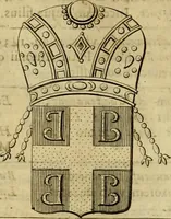 An illustration from Historia Byzantina duplici commentario illustrata : prior, Familias ac stemmata imperatorum constantinopolianorum, cum eorundem augustorum nomismatibus, & aliquot iconibus : praeterea familias dalmaticas & turcicas complecticur : alter, Descriptionem urbis constantinopolitanae, qualis extitit sub imperatoribus christianis (1680)