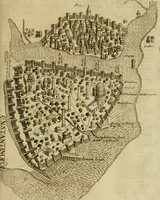An illustration from Historia Byzantina duplici commentario illustrata : prior, Familias ac stemmata imperatorum constantinopolianorum, cum eorundem augustorum nomismatibus, & aliquot iconibus : praeterea familias dalmaticas & turcicas complecticur : alter, Descriptionem urbis constantinopolitanae, qualis extitit sub imperatoribus christianis (1680)