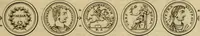 An illustration from Historia Byzantina duplici commentario illustrata : prior, Familias ac stemmata imperatorum constantinopolianorum, cum eorundem augustorum nomismatibus, & aliquot iconibus : praeterea familias dalmaticas & turcicas complecticur : alter, Descriptionem urbis constantinopolitanae, qualis extitit sub imperatoribus christianis (1680)