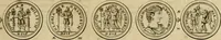 An illustration from Historia Byzantina duplici commentario illustrata : prior, Familias ac stemmata imperatorum constantinopolianorum, cum eorundem augustorum nomismatibus, & aliquot iconibus : praeterea familias dalmaticas & turcicas complecticur : alter, Descriptionem urbis constantinopolitanae, qualis extitit sub imperatoribus christianis (1680)