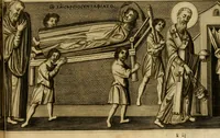 An illustration from Historia Byzantina duplici commentario illustrata : prior, Familias ac stemmata imperatorum constantinopolianorum, cum eorundem augustorum nomismatibus, & aliquot iconibus : praeterea familias dalmaticas & turcicas complecticur : alter, Descriptionem urbis constantinopolitanae, qualis extitit sub imperatoribus christianis (1680)
