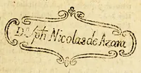An illustration from Historia de Antonio de Herrera, criado de Su Magestad, y su coronista mayor de las Indias, de los sucessos de Francia, desde el año de 1585. que començò la Liga Catolica, hasta en fin del año 1594. . (1598)