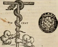 An illustration from Historia degli imperatori Greci descritta da Niceta Acominato da Chone ... in XIX. libri ; li quali seguono, lascia il Zonara, dal M.CXVII. fino al M.CCIII. nel qual tempo si uede la declinatione del Imperio : questi sono aggiunti Gli annali degli Imperatori di Constantinopoli, con l' Historia delle parti dell' Oriente scritta da Haithone ... tradotti in lingua Italiana da M. Ioseppe Horologgi (1562)
