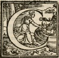 An illustration from Historia degli imperatori Greci descritta da Niceta Acominato da Chone ... in XIX. libri ; li quali seguono, lascia il Zonara, dal M.CXVII. fino al M.CCIII. nel qual tempo si uede la declinatione del Imperio : questi sono aggiunti Gli annali degli Imperatori di Constantinopoli, con l' Historia delle parti dell' Oriente scritta da Haithone ... tradotti in lingua Italiana da M. Ioseppe Horologgi (1562)