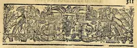 An illustration from Historia de las missiones que han hecho los religiosos de la Compañia de Iesus, para predicar el Sancto Euangelio en la India oriental, y en los reynos de la China y Iapon. (1601)