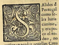 An illustration from Historia de las missiones que han hecho los religiosos de la Compañia de Iesus, para predicar el Sancto Euangelio en la India oriental, y en los reynos de la China y Iapon. (1601)