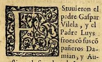 An illustration from Historia de las missiones que han hecho los religiosos de la Compañia de Iesus, para predicar el Sancto Euangelio en la India oriental, y en los reynos de la China y Iapon. (1601)