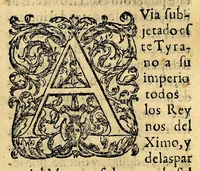 An illustration from Historia de las missiones que han hecho los religiosos de la Compañia de Iesus, para predicar el Sancto Euangelio en la India oriental, y en los reynos de la China y Iapon. (1601)
