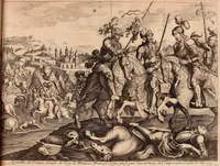 An illustration from Historia de la vida y hechos del emperador Carlos V. maximo : fortissimo, rey catholico de España, y de las Indias, islas, y tierra firme del mar oceano, &c (1681)