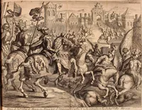 An illustration from Historia de la vida y hechos del emperador Carlos V. maximo : fortissimo, rey catholico de España, y de las Indias, islas, y tierra firme del mar oceano, &c (1681)