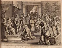 An illustration from Historia de la vida y hechos del emperador Carlos V. maximo : fortissimo, rey catholico de España, y de las Indias, islas, y tierra firme del mar oceano, &c (1681)