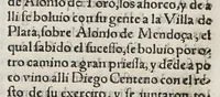 An illustration from Historia del descubrimiento y conquista de las prouincias del Peru, : y de los successos que en ella ha auido, desde que se conquistò, hasta que el licenciado de la Gasca obispo de Siguença boluio a estos reynos: y de las cosas naturales que en la dicha prouincia se hallan dignas de memoria. (1578)