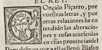 An illustration from Historia del descubrimiento y conquista de las prouincias del Peru, : y de los successos que en ella ha auido, desde que se conquistò, hasta que el licenciado de la Gasca obispo de Siguença boluio a estos reynos: y de las cosas naturales que en la dicha prouincia se hallan dignas de memoria. (1578)