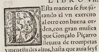 An illustration from Historia del descubrimiento y conquista de las prouincias del Peru, : y de los successos que en ella ha auido, desde que se conquistò, hasta que el licenciado de la Gasca obispo de Siguença boluio a estos reynos: y de las cosas naturales que en la dicha prouincia se hallan dignas de memoria. (1578)