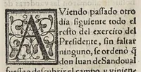 An illustration from Historia del descubrimiento y conquista de las prouincias del Peru, : y de los successos que en ella ha auido, desde que se conquistò, hasta que el licenciado de la Gasca obispo de Siguença boluio a estos reynos: y de las cosas naturales que en la dicha prouincia se hallan dignas de memoria. (1578)