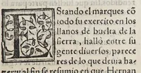 An illustration from Historia del descubrimiento y conquista de las prouincias del Peru, : y de los successos que en ella ha auido, desde que se conquistò, hasta que el licenciado de la Gasca obispo de Siguença boluio a estos reynos: y de las cosas naturales que en la dicha prouincia se hallan dignas de memoria. (1578)
