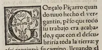 An illustration from Historia del descubrimiento y conquista de las prouincias del Peru, : y de los successos que en ella ha auido, desde que se conquistò, hasta que el licenciado de la Gasca obispo de Siguença boluio a estos reynos: y de las cosas naturales que en la dicha prouincia se hallan dignas de memoria. (1578)