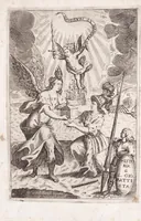 An illustration from Historia del glorioso precursore di N.S. S. Gio. Battista, protettore della citta di Genoua : nella quale si registra la sua vita e morte, & il successo delle sue sacratissime reliquie : come furono acquistate da' genouesi e portate nella loro patria, e come in essa sono custodite, e riuerentemente tenute (1648)