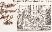 An illustration from Historia del glorioso precursore di N.S. S. Gio. Battista, protettore della citta di Genoua : nella quale si registra la sua vita e morte, & il successo delle sue sacratissime reliquie : come furono acquistate da' genouesi e portate nella loro patria, e come in essa sono custodite, e riuerentemente tenute (1648)
