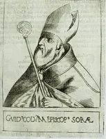 An illustration from Historia della augustissima famiglia Colonna, dove si contiene l'antica sua origine, descendenza, e progressi, vite de santi, de papi, cardinali, e capitani più illustri di essa, laconicamente (1658)