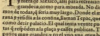 An illustration from Historia de Mexico, : con el descubrimiento dela Nueua España, conquistada por el muy illustre y valeroso principe don Fernando Cortes, ... (1554)