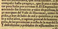 An illustration from Historia de Mexico, : con el descubrimiento dela Nueua España, conquistada por el muy illustre y valeroso principe don Fernando Cortes, ... (1554)