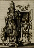 An illustration from Historia deorum fatidicorum, vatum, sibyllarum, phoebadum, apud priscos illustrium : cum eorum iconibus : præposita est dissertatio de divinatione et oraculis (1675)