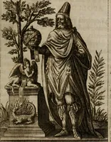 An illustration from Historia deorum fatidicorum, vatum, sibyllarum, phoebadum, apud priscos illustrium : cum eorum iconibus : præposita est dissertatio de divinatione et oraculis (1675)