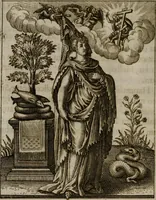An illustration from Historia deorum fatidicorum, vatum, sibyllarum, phoebadum, apud priscos illustrium : cum eorum iconibus : præposita est dissertatio de divinatione et oraculis (1675)