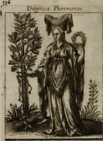 An illustration from Historia deorum fatidicorum, vatum, sibyllarum, phoebadum, apud priscos illustrium : cum eorum iconibus : præposita est dissertatio de divinatione et oraculis (1675)