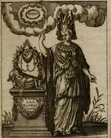 An illustration from Historia deorum fatidicorum, vatum, sibyllarum, phoebadum, apud priscos illustrium : cum eorum iconibus : præposita est dissertatio de divinatione et oraculis (1675)