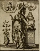 An illustration from Historia deorum fatidicorum, vatum, sibyllarum, phoebadum, apud priscos illustrium : cum eorum iconibus : præposita est dissertatio de divinatione et oraculis (1675)