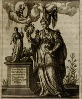 An illustration from Historia deorum fatidicorum, vatum, sibyllarum, phoebadum, apud priscos illustrium : cum eorum iconibus : præposita est dissertatio de divinatione et oraculis (1675)