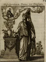 An illustration from Historia deorum fatidicorum, vatum, sibyllarum, phoebadum, apud priscos illustrium : cum eorum iconibus : præposita est dissertatio de divinatione et oraculis (1675)