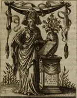 An illustration from Historia deorum fatidicorum, vatum, sibyllarum, phoebadum, apud priscos illustrium : cum eorum iconibus : præposita est dissertatio de divinatione et oraculis (1675)
