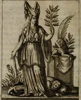 An illustration from Historia deorum fatidicorum, vatum, sibyllarum, phoebadum, apud priscos illustrium : cum eorum iconibus : præposita est dissertatio de divinatione et oraculis (1675)