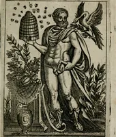 Picture 7 of 51 from Historia deorum fatidicorum, vatum sybillarum, phoebadum, apud priscos illustrium : cum eorum iconibus : praeposita est disertatio de divinatione & oraculis (1680), leaf 38