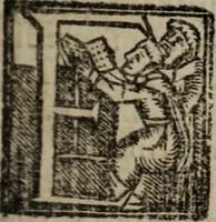 An illustration from Historia do bemauenturado Sam Ioão de Sahagum, patrão Salamantino, primeyra[-segunda] parte (1609)