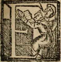 An illustration from Historia do bemauenturado Sam Ioão de Sahagum, patrão Salamantino, primeyra[-segunda] parte (1609)