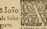 An illustration from Historia do bemauenturado Sam Ioão de Sahagum, patrão Salamantino, primeyra[-segunda] parte (1609)