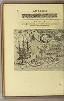 An illustration from Historiae antipodum, siue Novi orbis, qui vulgo Americae, & Indiae Occidentalis nomine vsurpatur, pars tertia, : Complectens admirandam cum ipsius terrae Brasiliae, tum incolarum eius barbarorum & antropophagorum historiam libris tribus descriptam: Quorum I. Primo continetur narratio profectionis Ioannis Stadij Hessi in Brasiliam, qui à barbaris interceptus, nouemque menses inter eos versatus est, II. Diegesis historica naturam coeli solique Brasiliensis, vt & auiam, ferarum, piscium, arborum item caeterorumq[ue] vegetabilium illius terrae experimens. III. Luculientissima descriptio itineris Iohannis Lerij Burgundi, quod in easdem terras suscepit. (1630)