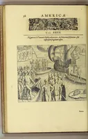 Picture 23 of 44 from Historiae antipodum, siue Novi orbis, qui vulgo Americae, & Indiae Occidentalis nomine vsurpatur, pars tertia, : Complectens admirandam cum ipsius terrae Brasiliae, tum incolarum eius barbarorum & antropophagorum historiam libris tribus descriptam: Quorum I. Primo continetur narratio profectionis Ioannis Stadij Hessi in Brasiliam, qui à barbaris interceptus, nouemque menses inter eos versatus est, II. Diegesis historica naturam coeli solique Brasiliensis, vt & auiam, ferarum, piscium, arborum item caeterorumq[ue] vegetabilium illius terrae experimens. III. Luculientissima descriptio itineris Iohannis Lerij Burgundi, quod in easdem terras suscepit. (1630), leaf 74