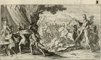 An illustration from Historia genealogica da casa real portugueza : desde a sua origem até o presente, com as familias illustres, que precedem dos reys, e dos serenissimos duques de Bragança ... (1735)