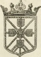 An illustration from Historia genealogica da casa real portugueza : desde a sua origem até o presente, com as familias illustres, que precedem dos reys, e dos serenissimos duques de Bragança ... (1735)