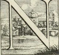 An illustration from Historia genealogica da casa real portugueza : desde a sua origem até o presente, com as familias illustres, que precedem dos reys, e dos serenissimos duques de Bragança ... (1735)