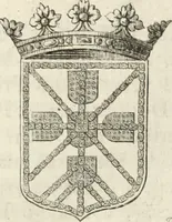 An illustration from Historia genealogica da casa real portugueza : desde a sua origem até o presente, com as familias illustres, que precedem dos reys, e dos serenissimos duques de Bragança ... (1735)