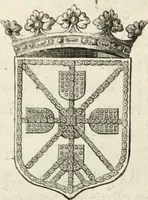 An illustration from Historia genealogica da casa real portugueza : desde a sua origem até o presente, com as familias illustres, que precedem dos reys, e dos serenissimos duques de Bragança ... (1735)