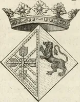 An illustration from Historia genealogica da casa real portugueza : desde a sua origem até o presente, com as familias illustres, que precedem dos reys, e dos serenissimos duques de Bragança ... (1735)