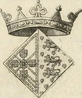 An illustration from Historia genealogica da casa real portugueza : desde a sua origem até o presente, com as familias illustres, que precedem dos reys, e dos serenissimos duques de Bragança ... (1735)